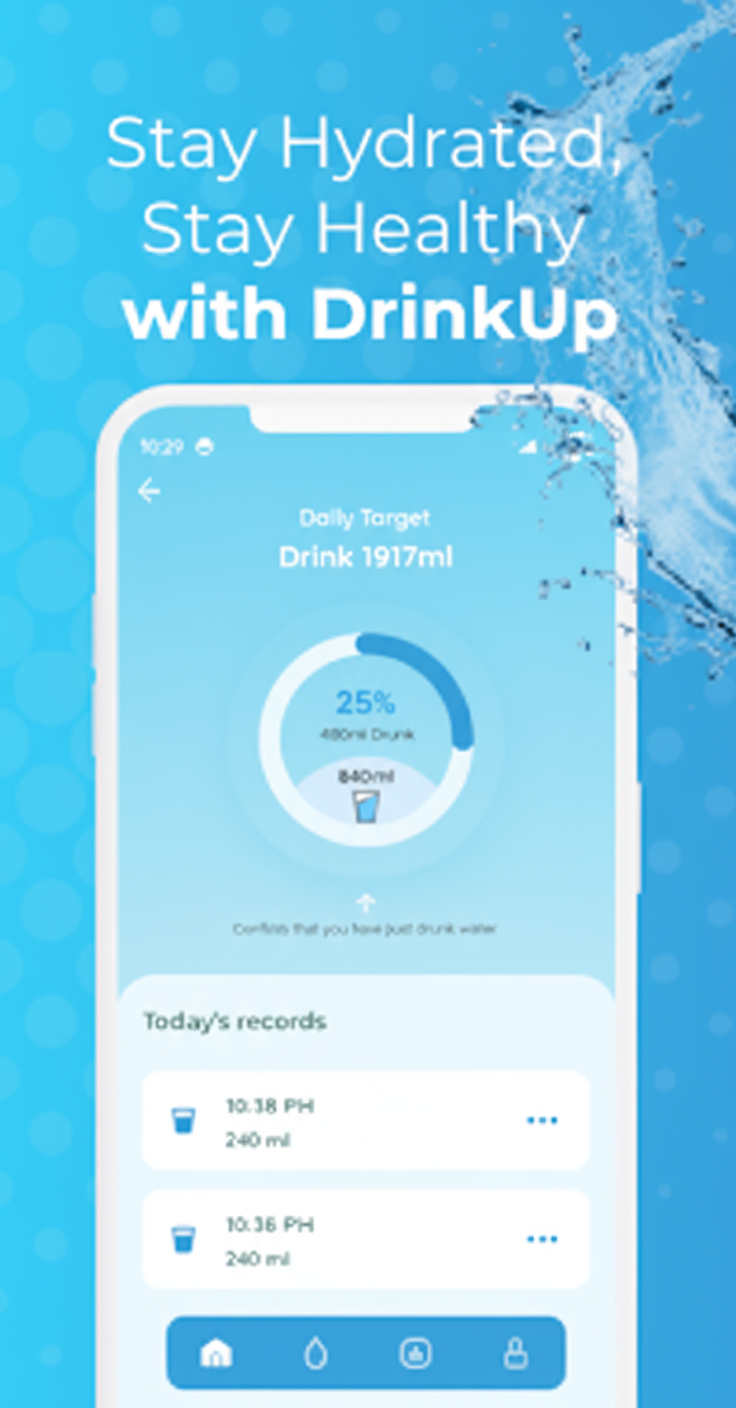 DrinkUp App Interface